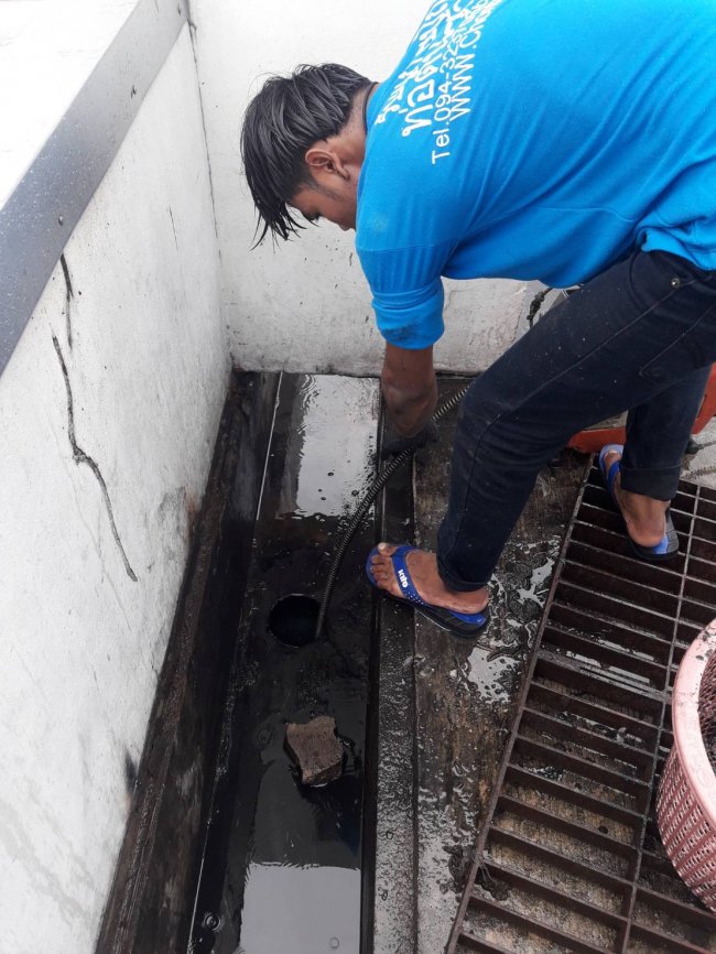 บริการแก้ไขท่อเมนต์น้ำทิ้งอุดตัน อ.สัตหีบ จ.ชลบุรี